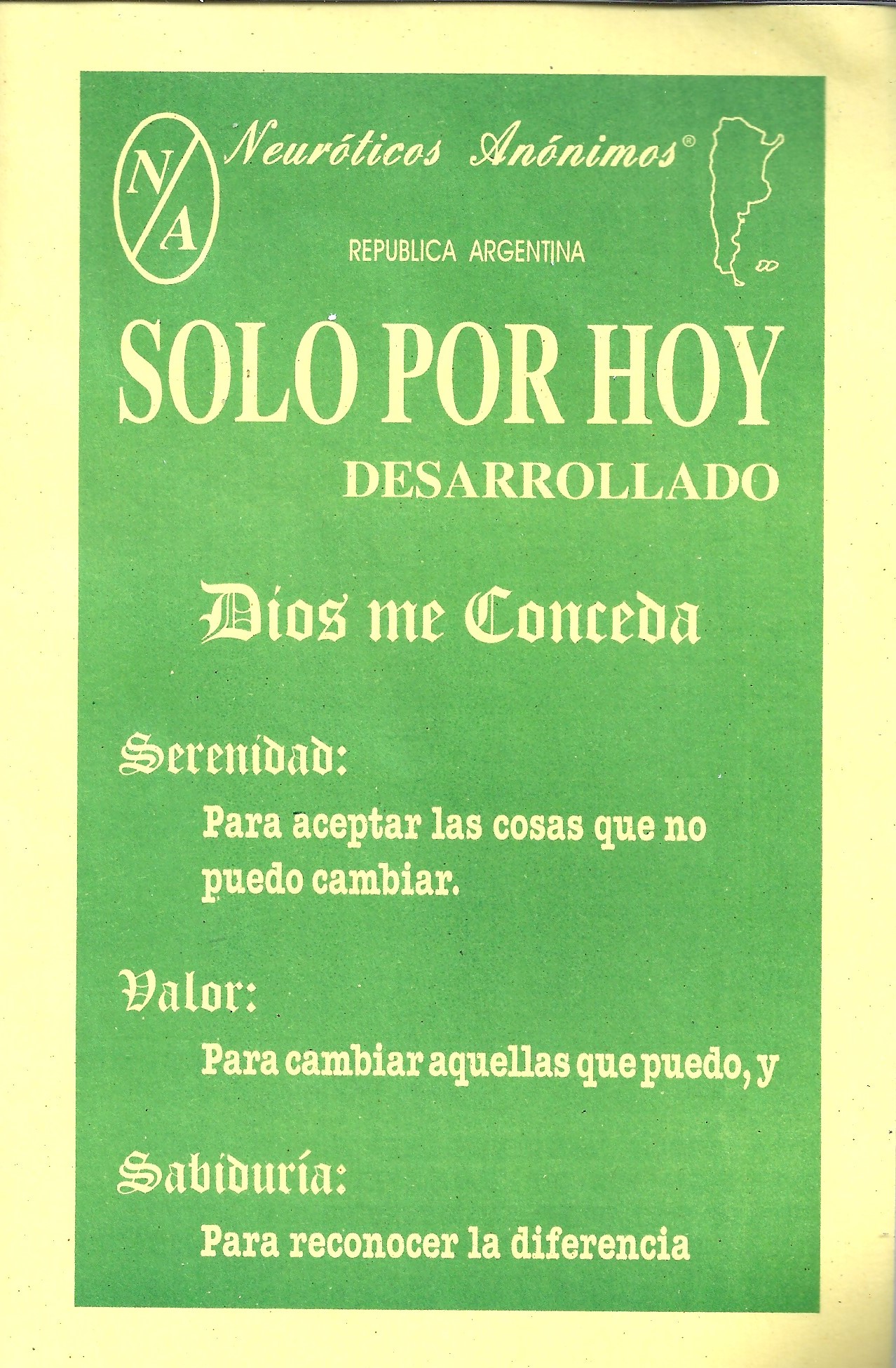 Tapa Solo Por Hoy 1